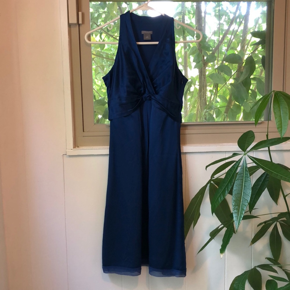 Silk Midnight Blue Dress